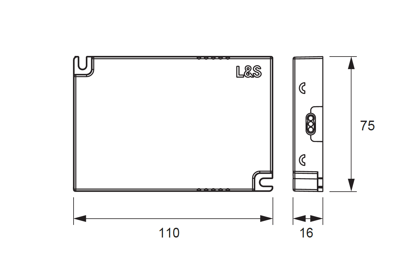 Startset LED trafo - Meccano - Zigbee - Emotion - 24V - 18W - zwarte 4-kanaals afstandsbediening