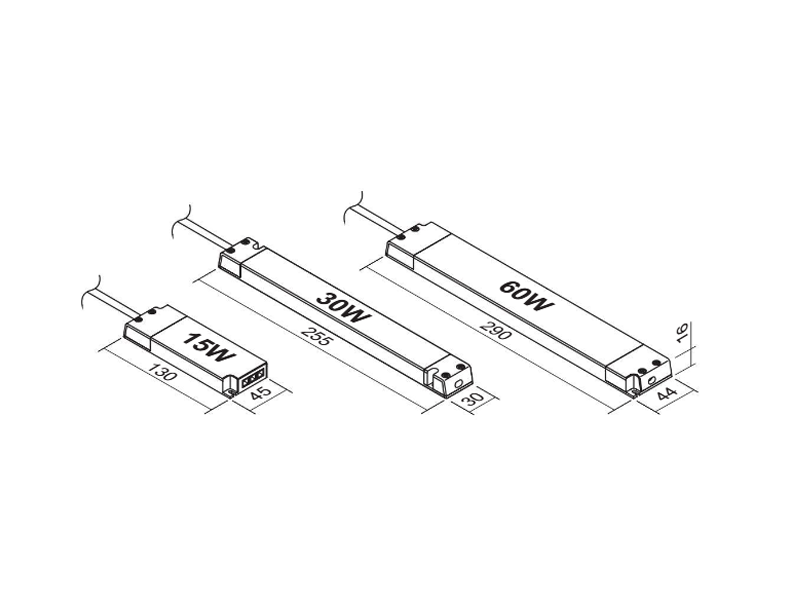 Losse LED trafo - 12V - 15W