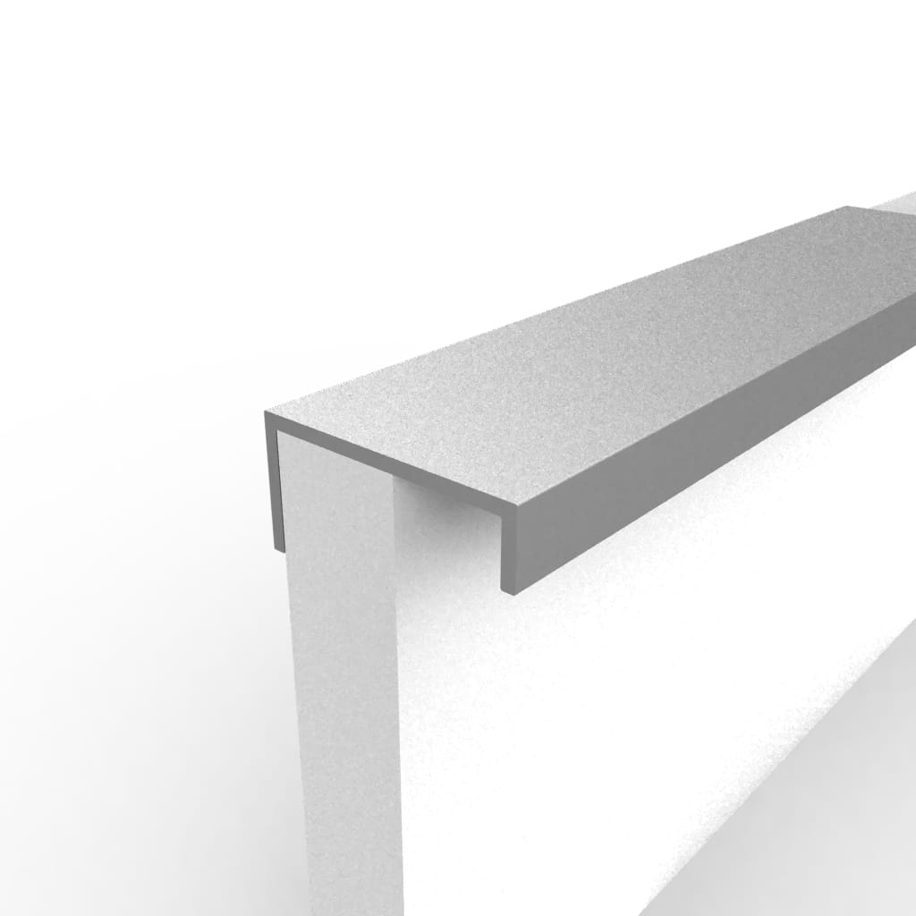 Metalen hoekgreep - Vera - aluminium