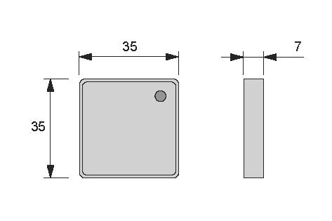 Capacitieve sensor 12V/24V - onzichtbaar in te bouwen
