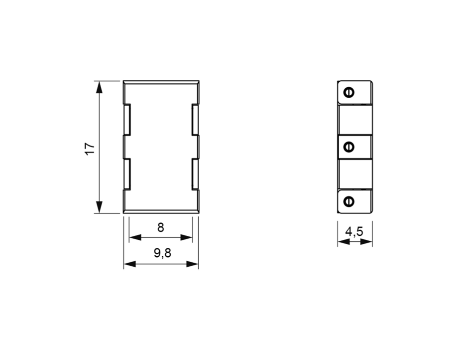 Tudo connector - 8mm