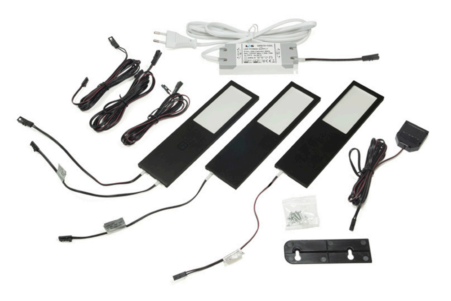 Six big - opbouw led spot set - mat zwart - set van 3