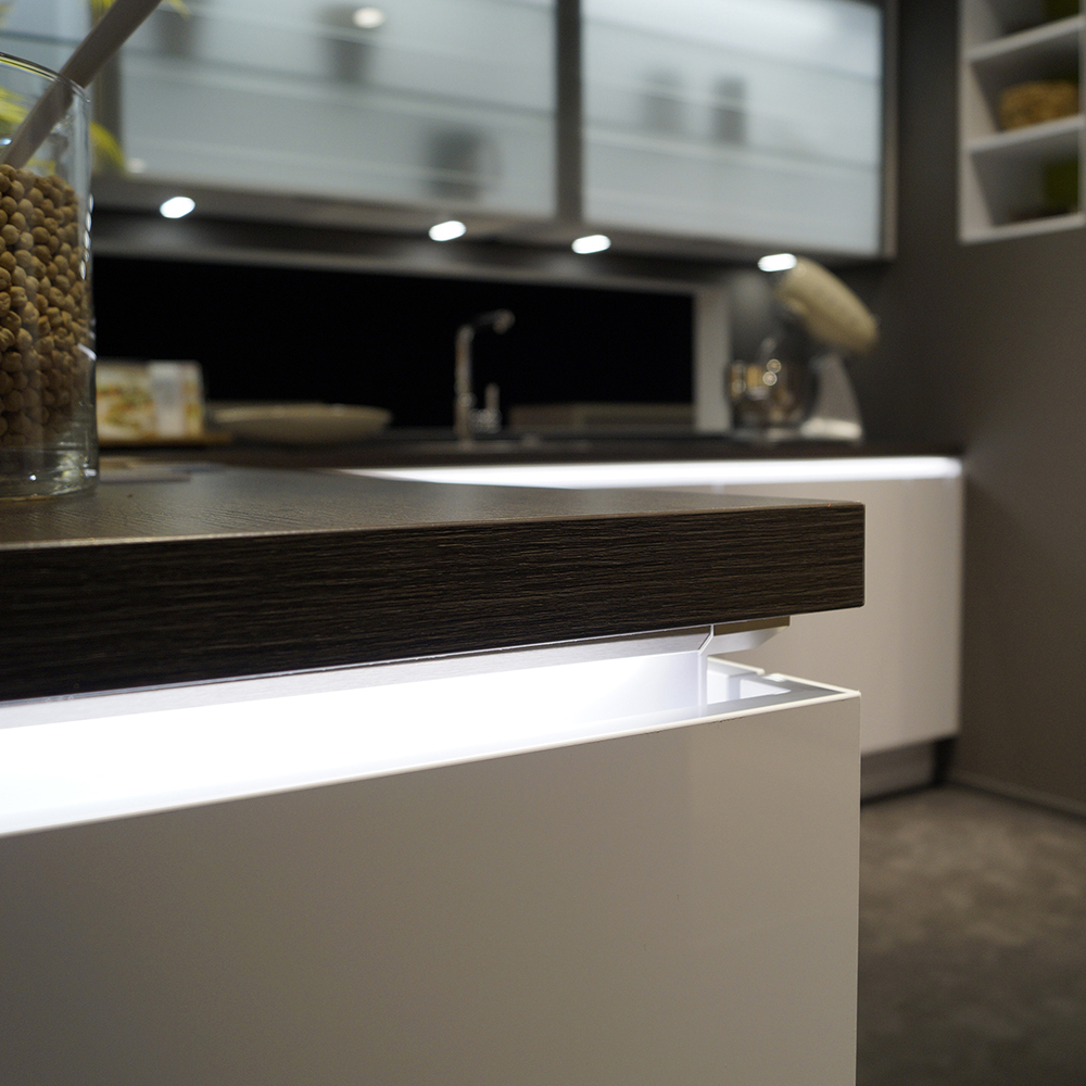 Led opbouw profiel (zonder led band) - nubio - 2900mm - rvs look - incl. 12mm dubbelzijdige 3M tape
