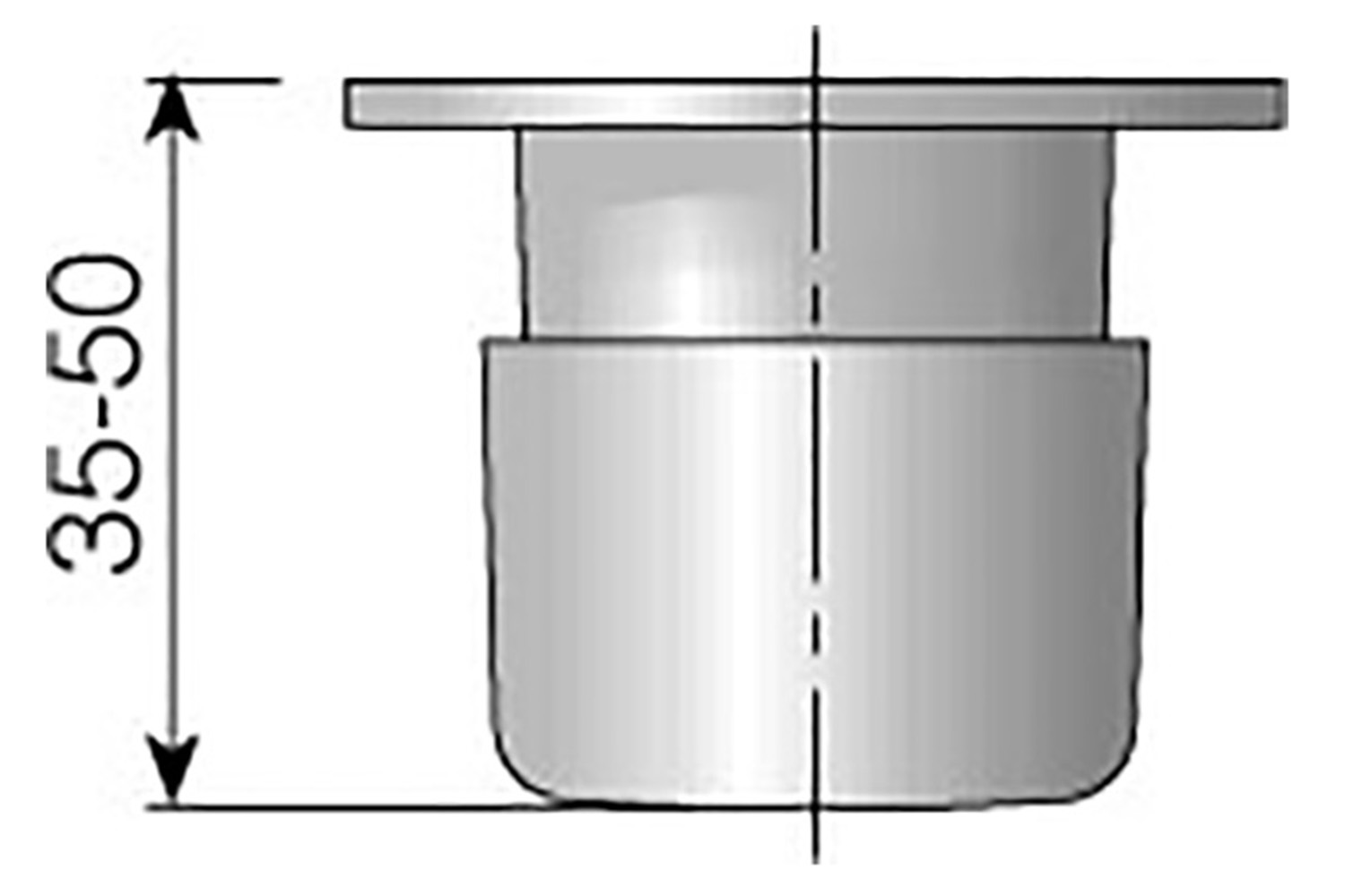 Verstelbare meubelpoten - zwart - handmatige verstelling - 35-50mm