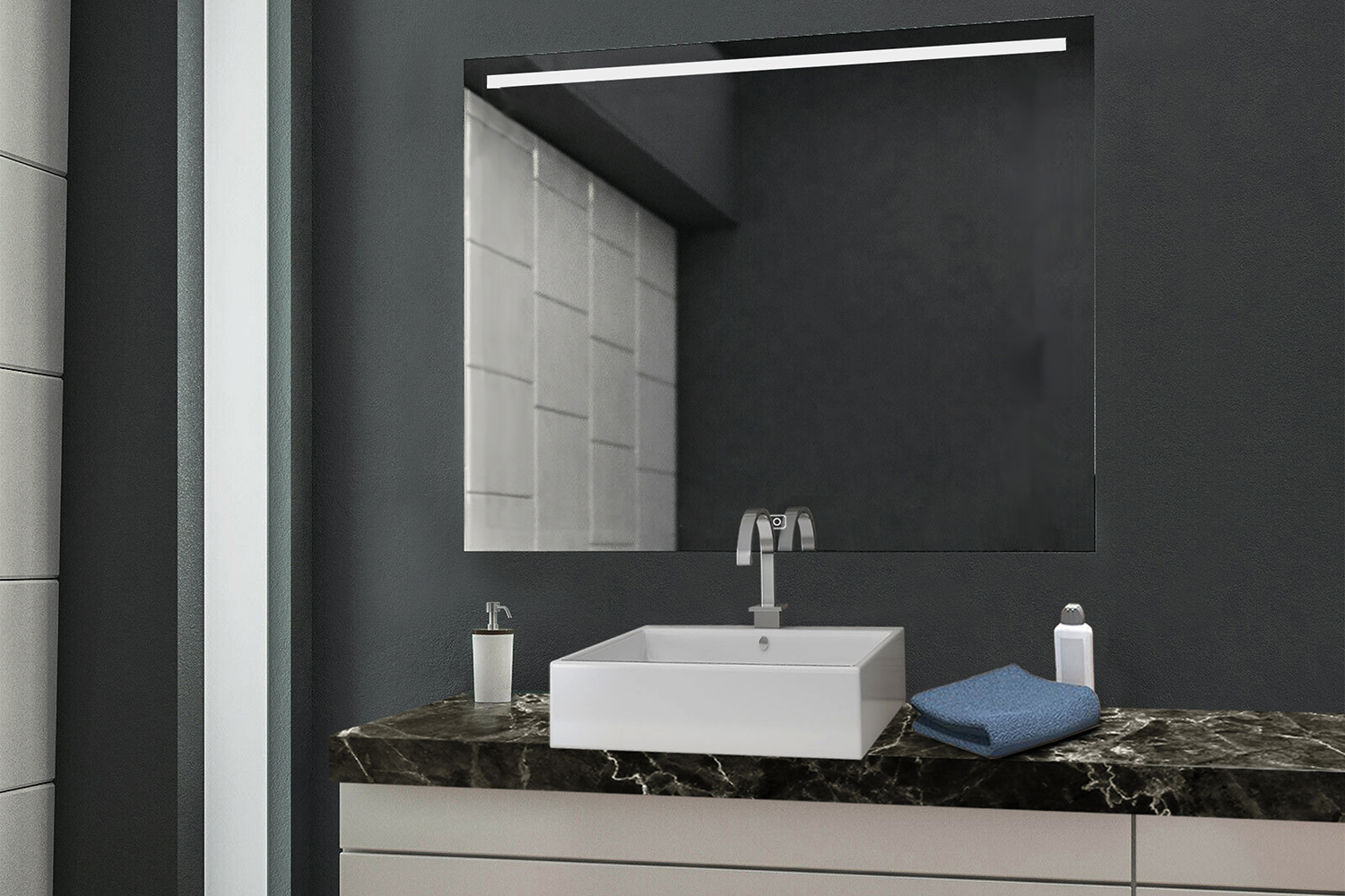 LED badkamerspiegels - Serie Mono