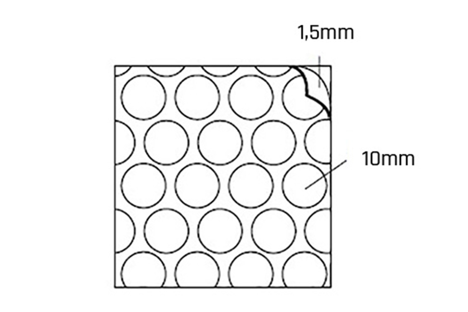 Deurbuffer - transparant - zelfklevend - Ø10 x 1.5mm