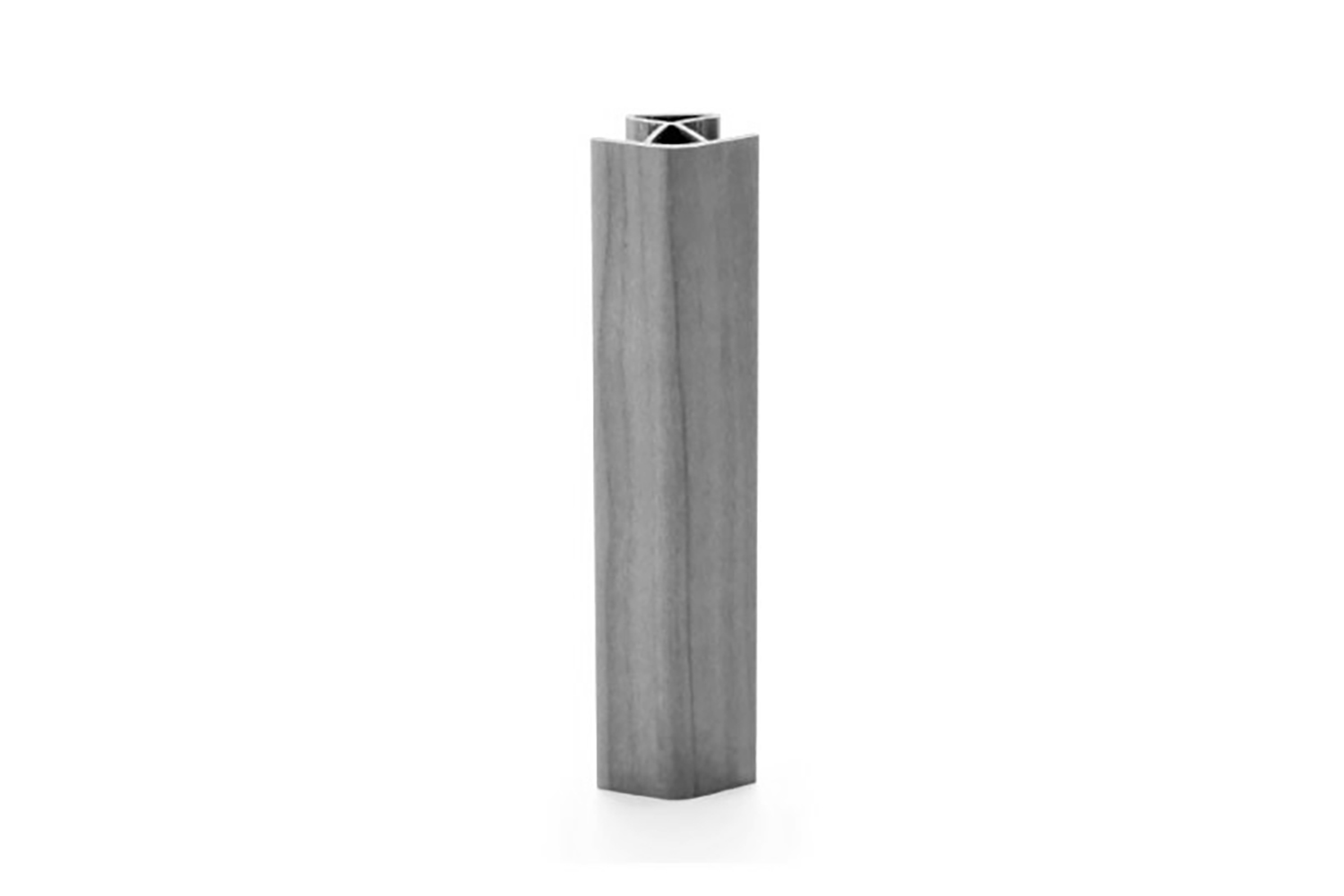 Plinthoek 45° /135° - rvs-look - binnen/buitenhoek - 100mm