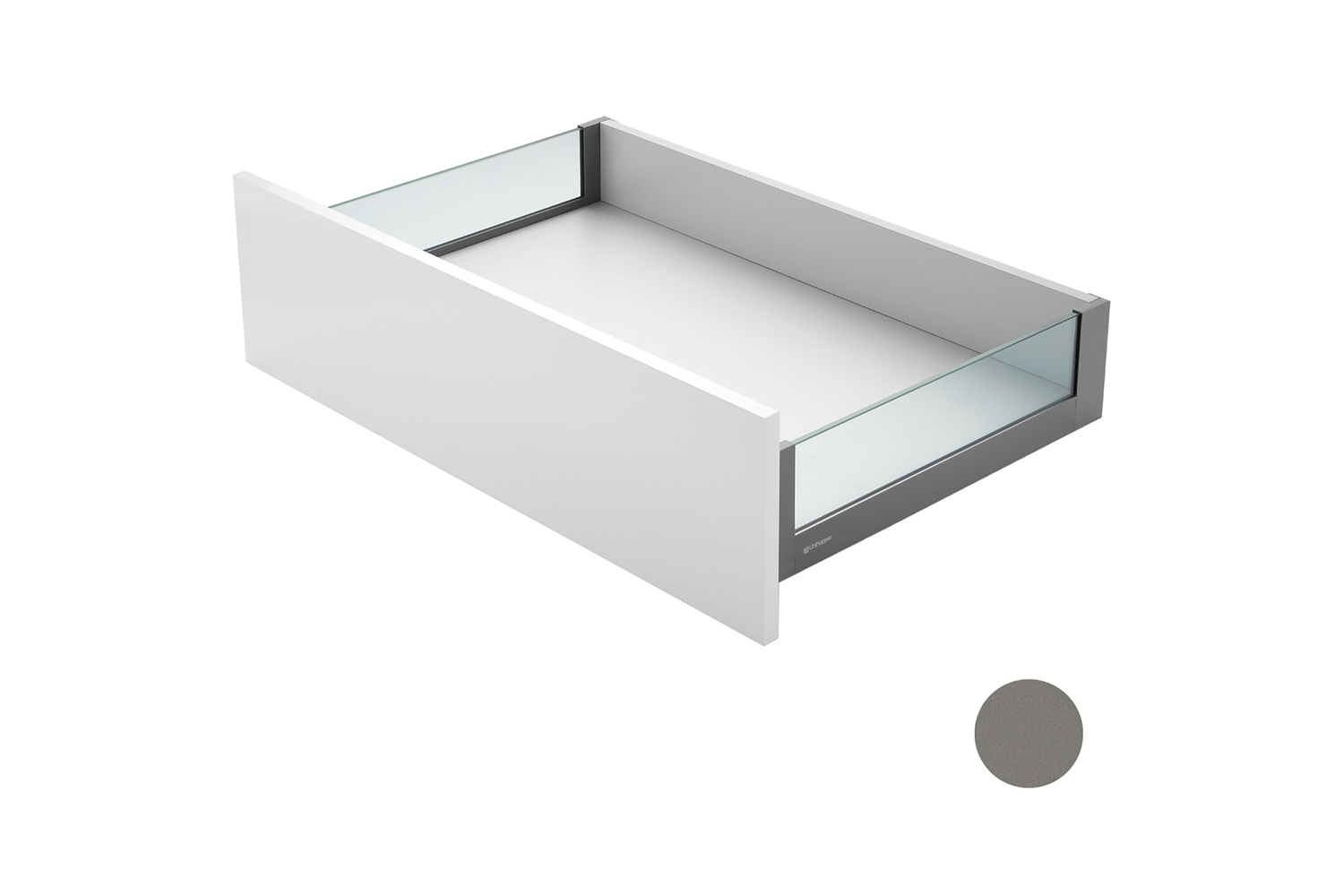 Slimbox lade met glazen zijdes - softclose