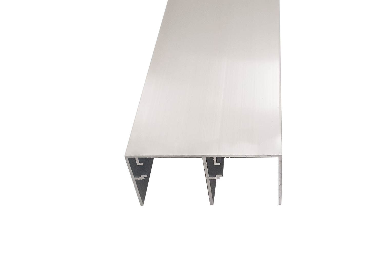 Bovenrail - Junior 6 schuifdeursysteem - softclosing 3m - mat zilver