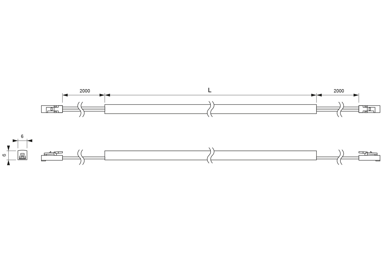 Flexibele LED band Octopus Lumitough - 24V - EDC - 1200mm
