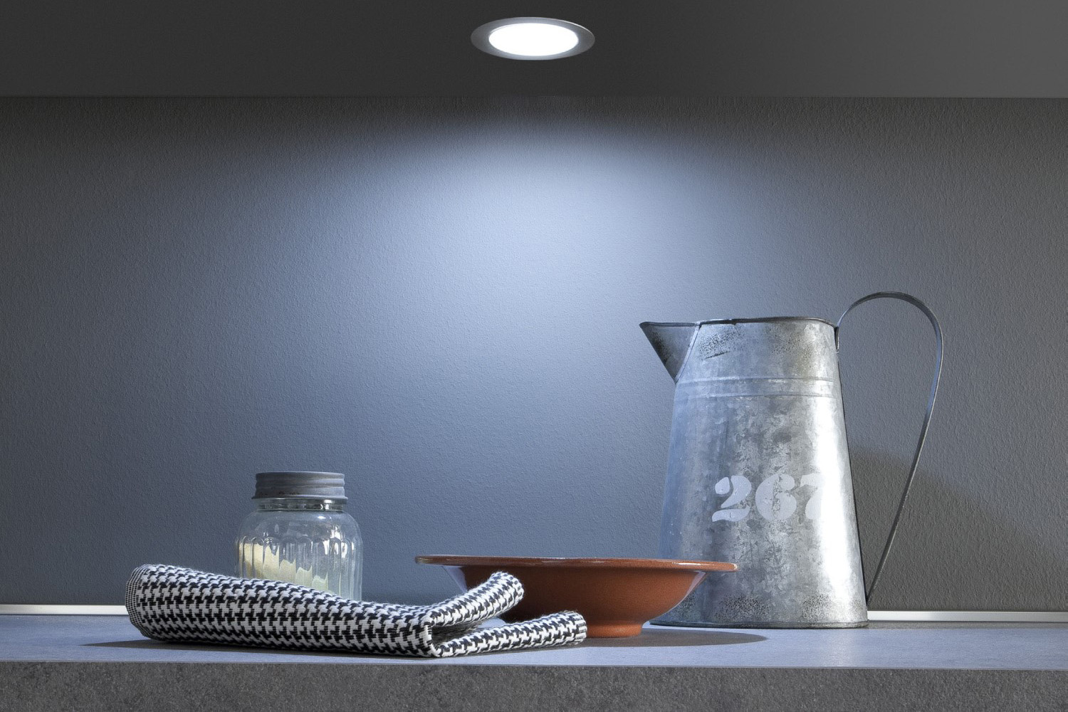 LED spots - Moonlight - mat zwart - rond