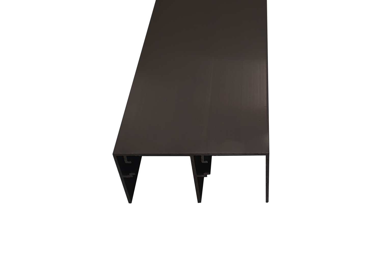 Bovenrail - Junior 6 schuifdeursysteem - softclosing 2m - glans zwart