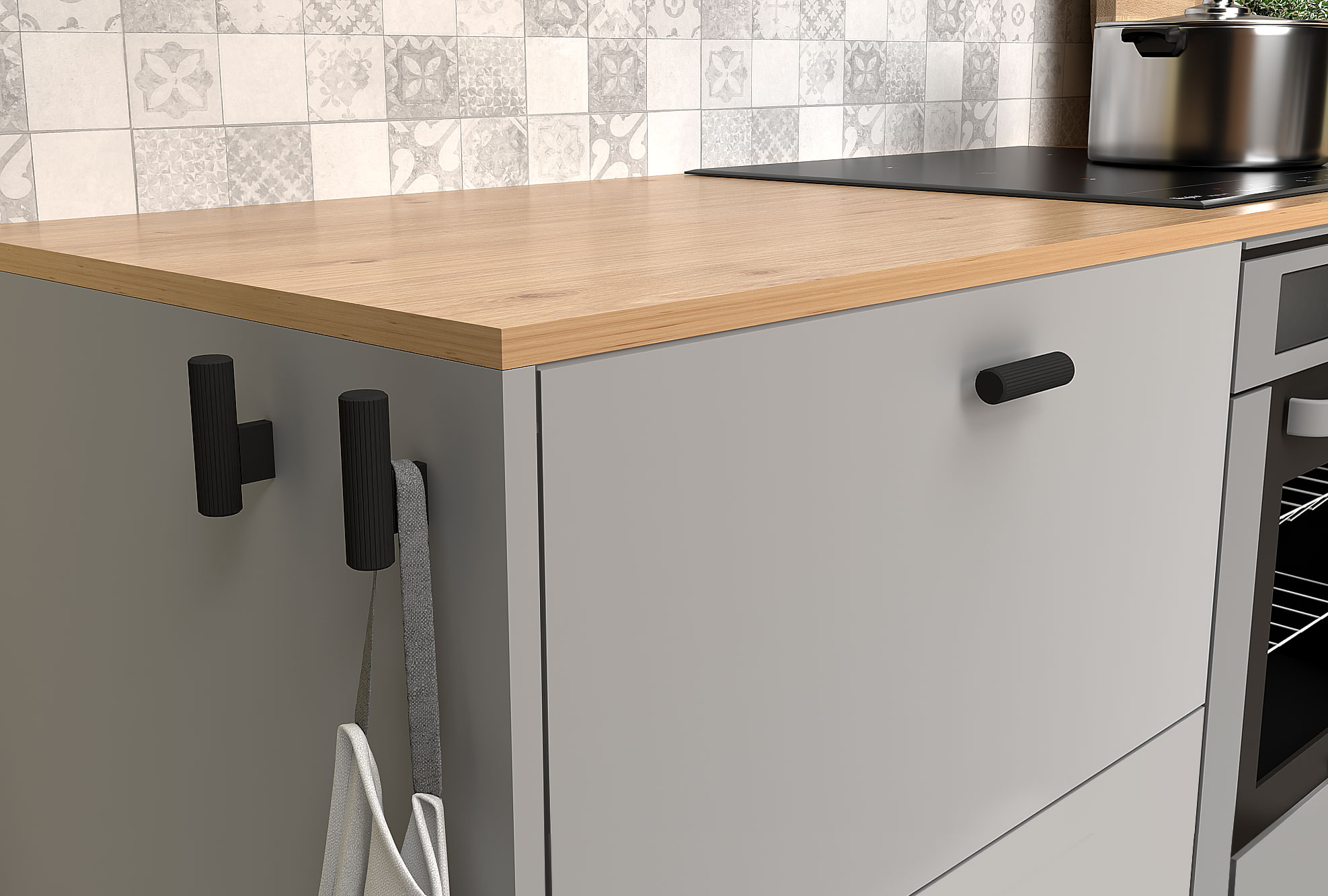 Handdoekhaak Avanti - mat zwart