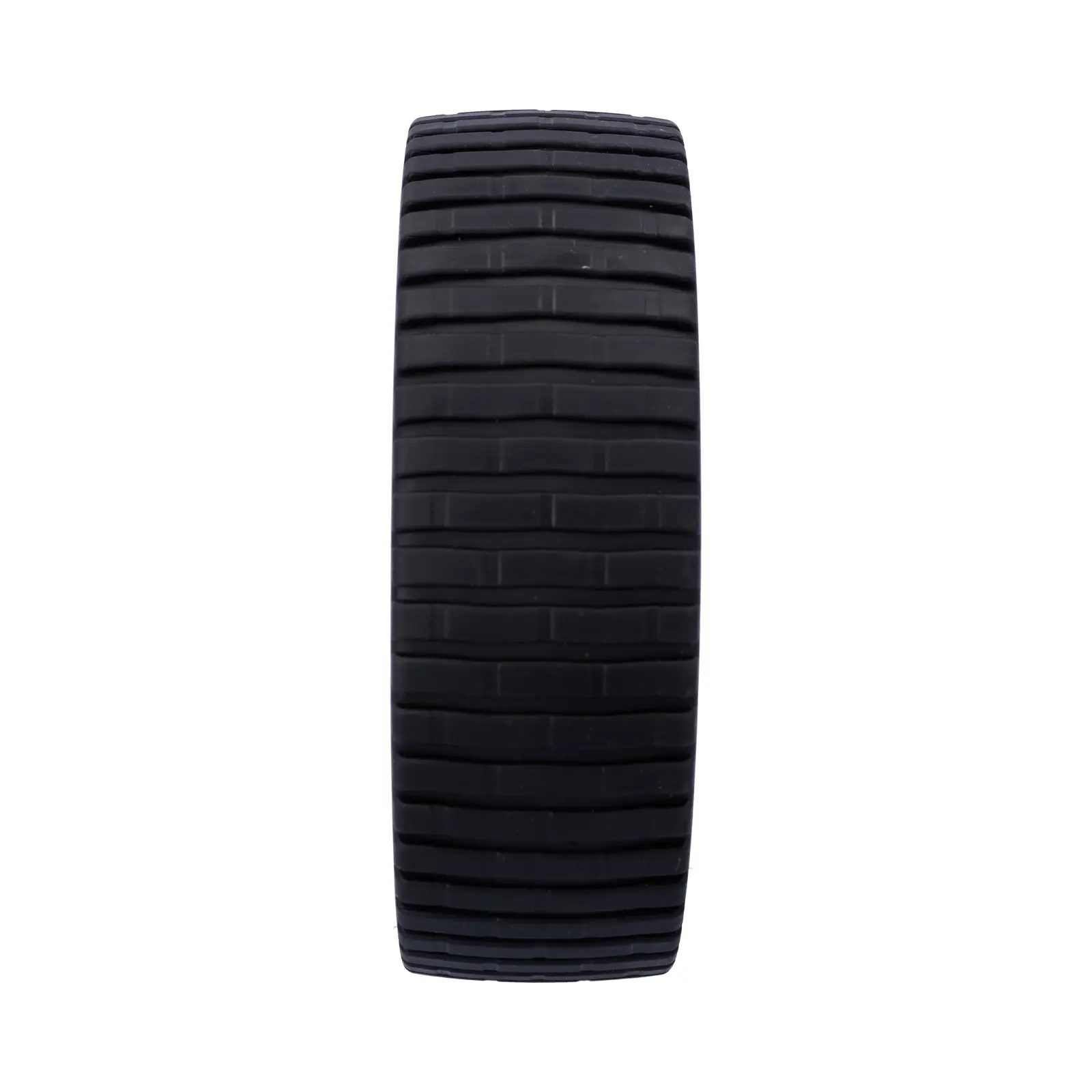 Los wiel met rubberband - 260x80mm - kunststof spaakvelg zwart - glijlager - 150kg - asgat diameter 25mm