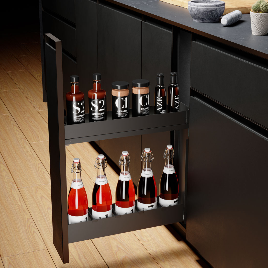 Luxe flessenrekken - Nova Flat