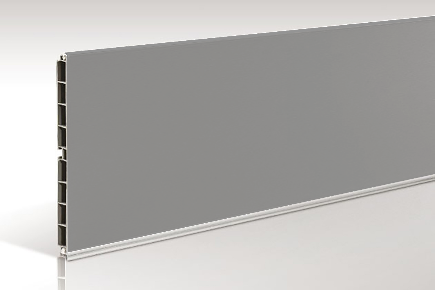 Keukenplinten - mat grijs - 15cm hoog - monsterstukje