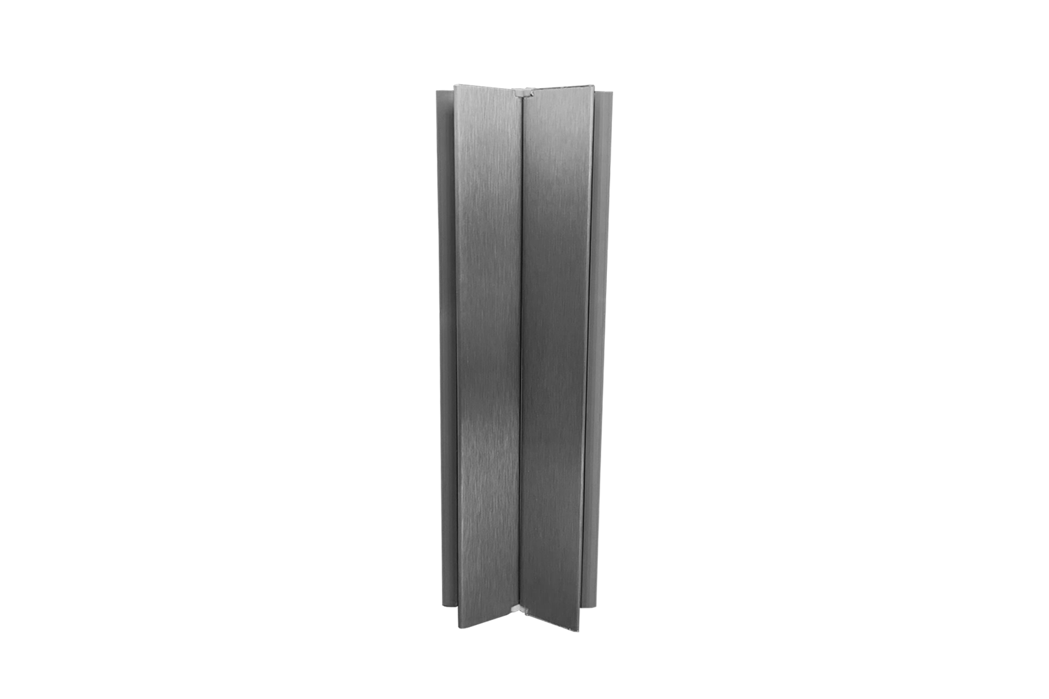 plinthoek 90 tot 135° - rvs-look - 120mm