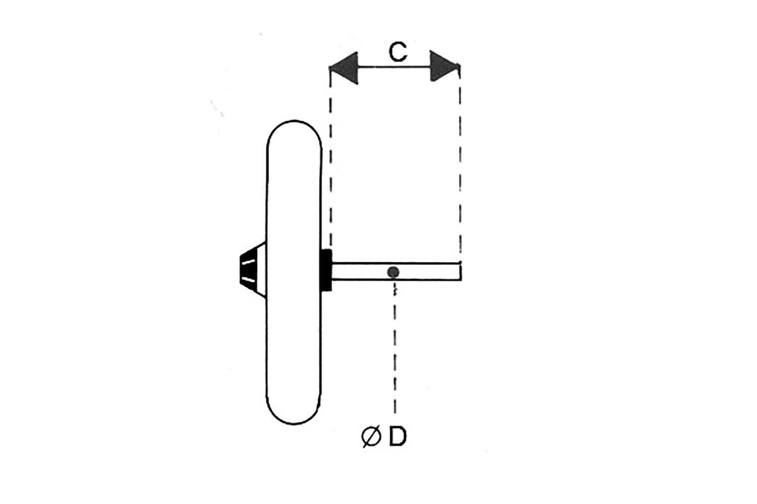 Aseind - 150x25 mm - rond - compleet