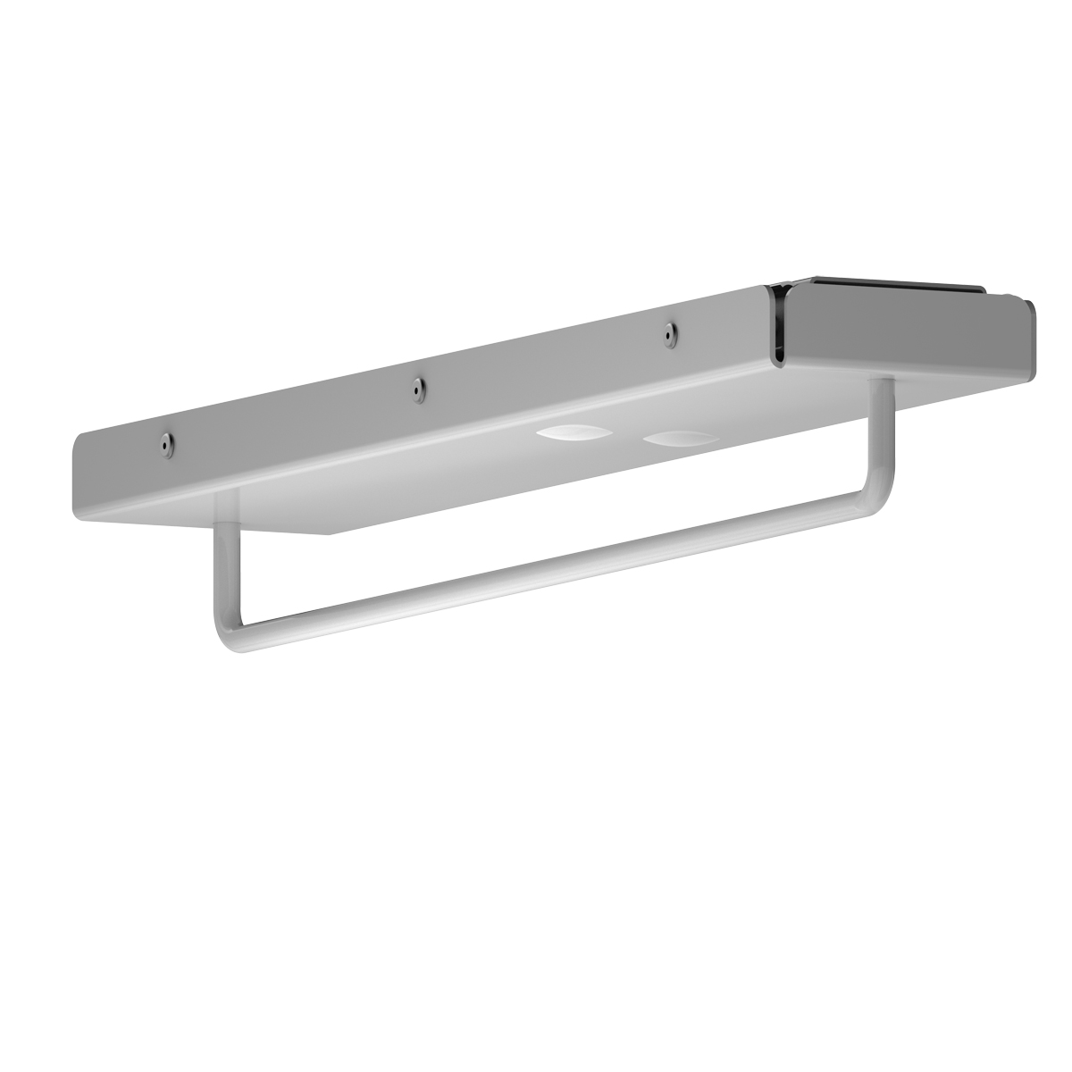 Luxe uittrekbare kledinghouder - zilver