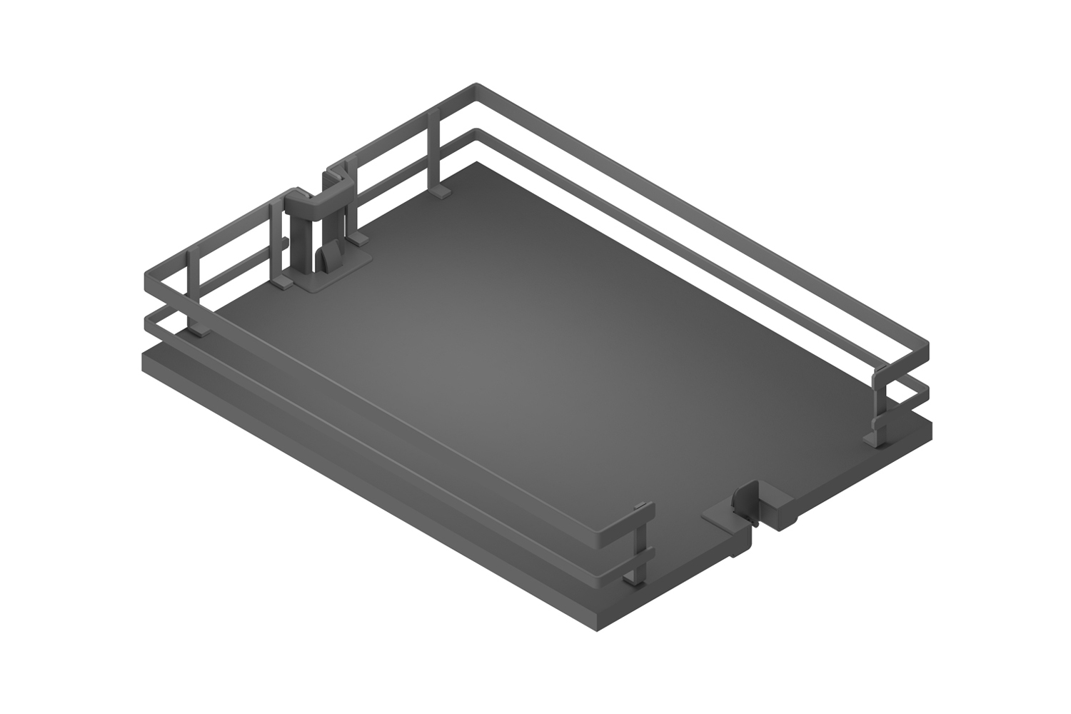 Plateau voor apothekerskast - antraciet - flat line