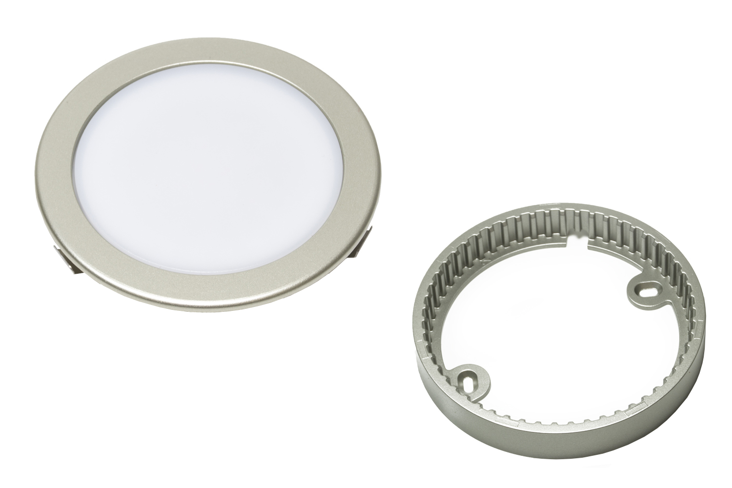 Led opbouw spot - moonlight emotion - 3000-6000k -  Ø68mm - rond - rvs-look - 3,6w - 12v