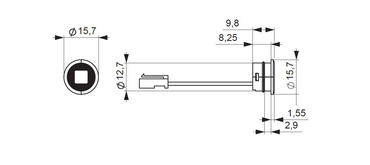 Mec bewegingssensor 12/24V