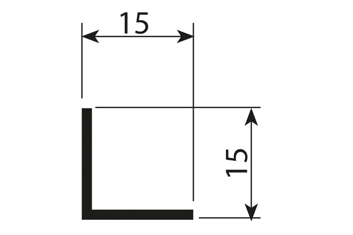 Afwerkprofiel - Junior 2S en Junior 6 - glans wit
