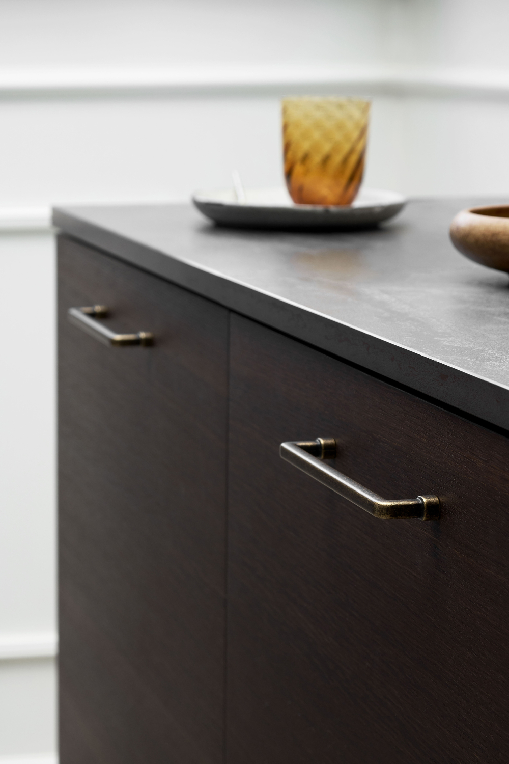 Metalen handgreep - Equester - antiek goud