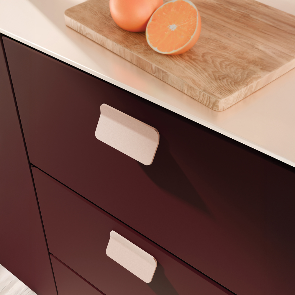 Metalen handgreep Sea - dusty pink