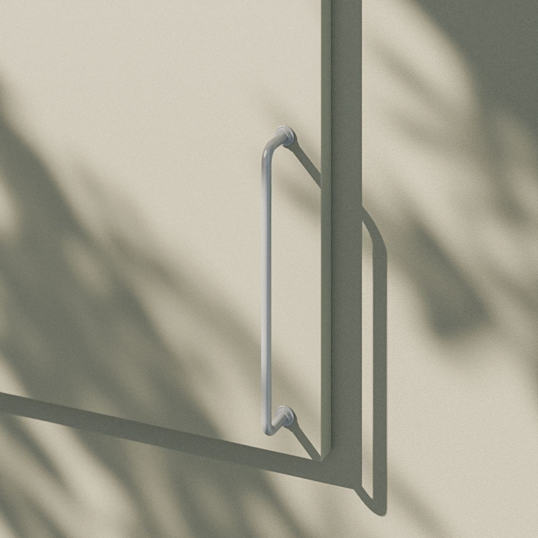 Metalen handgreep - Venosa - zilver grijs