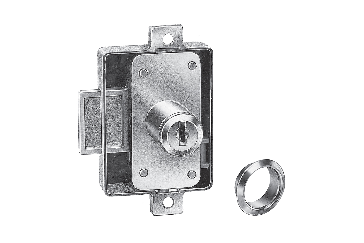 Espagnoletslot - voor inzetcilinder - universeel - penmaat: 15mm (excl. inzetcilinder en toebehoren) Espagnoletslot - voor inzetcilinder - universeel - penmaat: 15mm (excl. inzetcilinder en toebehoren)