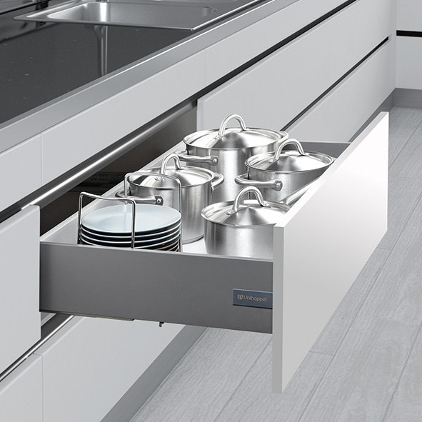 Slimbox lade - push-to-open