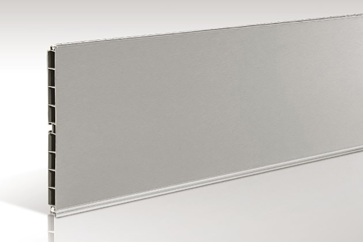 RVS keukenplint - 18cm hoog - monsterstukje