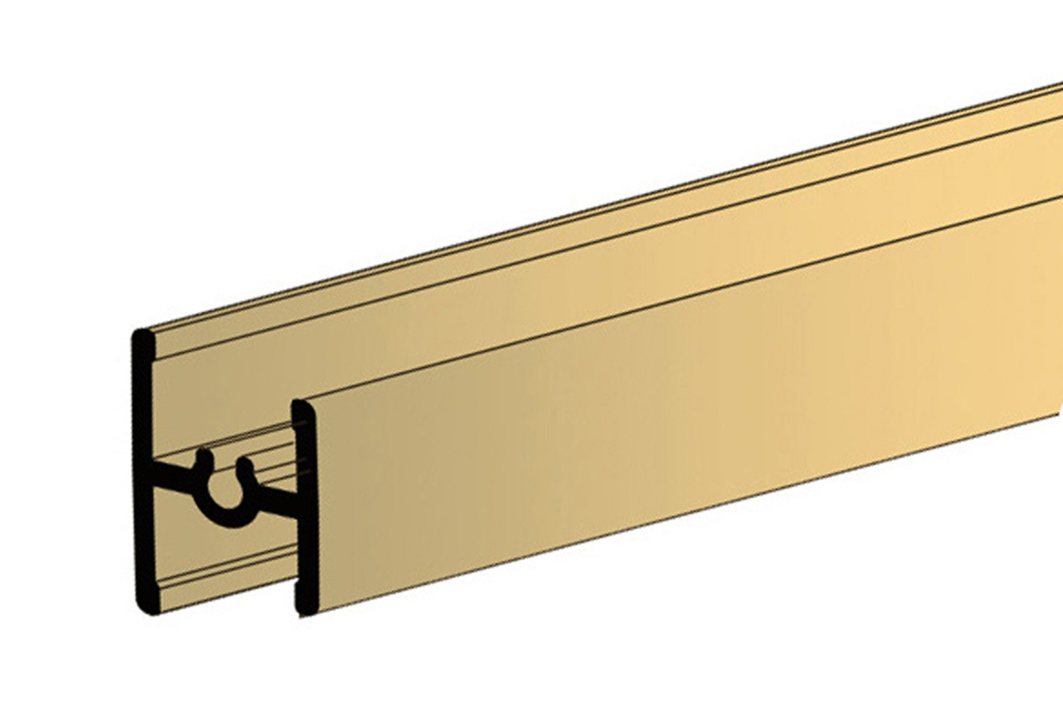 Dwarsprofiel - voor Junior 6 - 2000mm - aluminium - goud