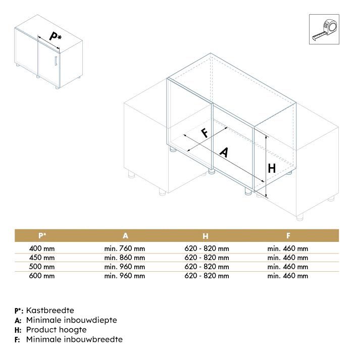 Zwenkplateau set - dolphin - nova flat - 400mm - links - antraciet