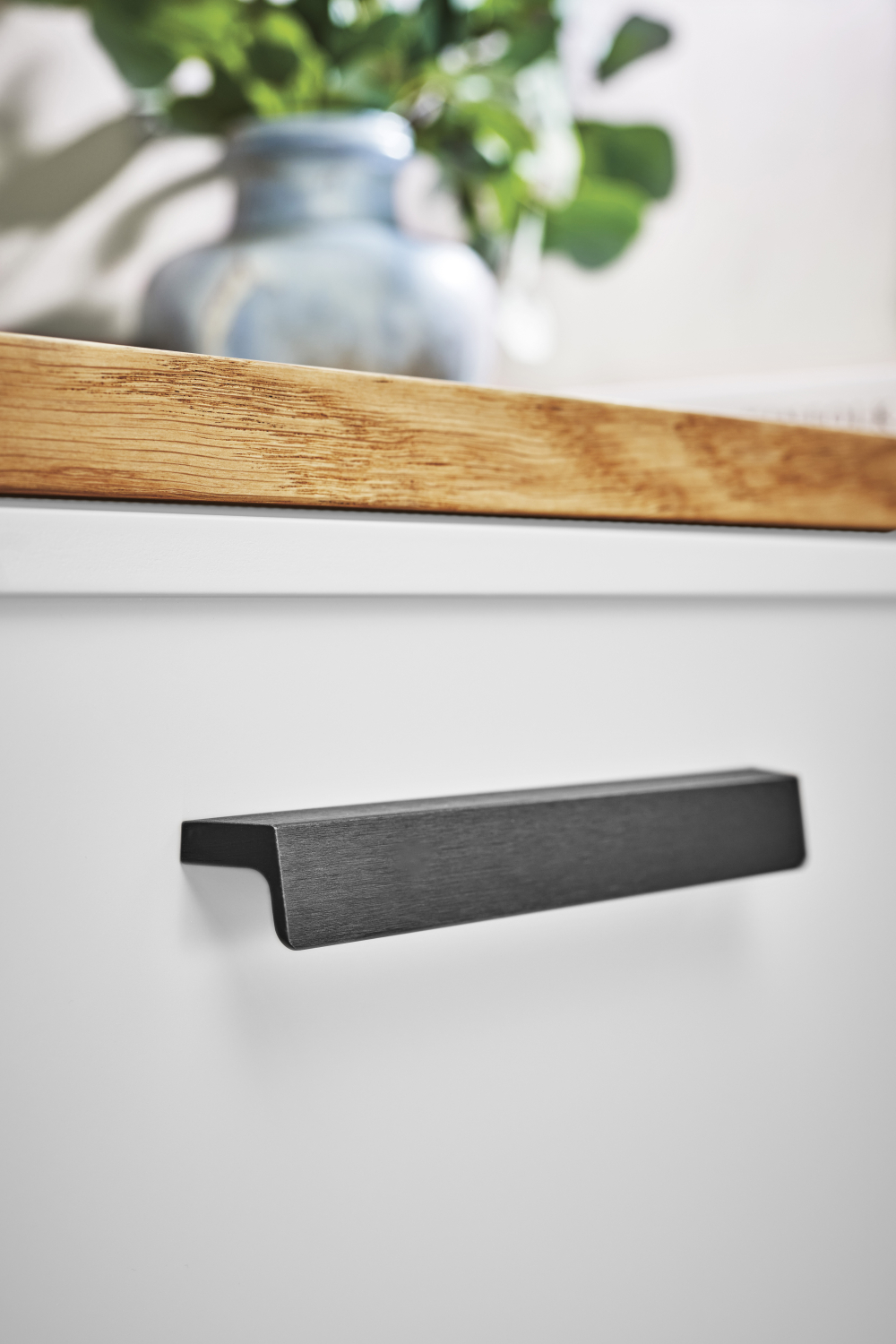 Metalen handgreep - Envelope - mat zwart
