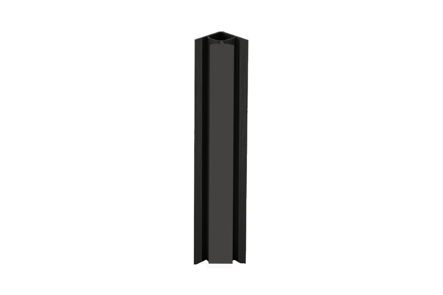 plinthoek 90° - mat zwart - 18cm hoog