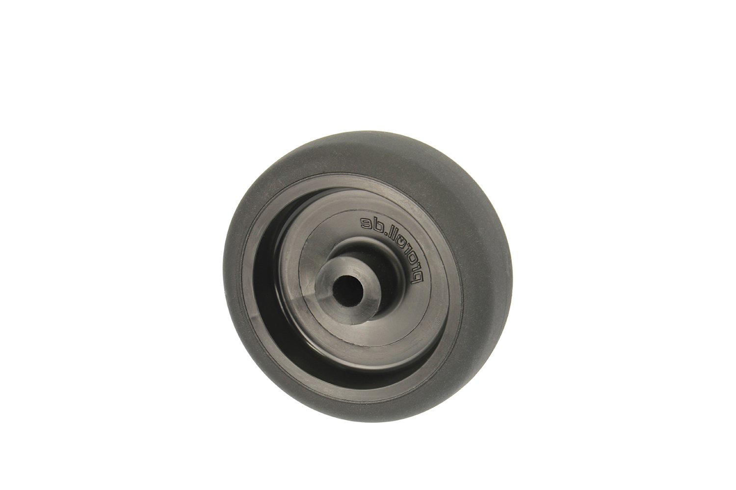 Zwart rubberen apparatenwielen