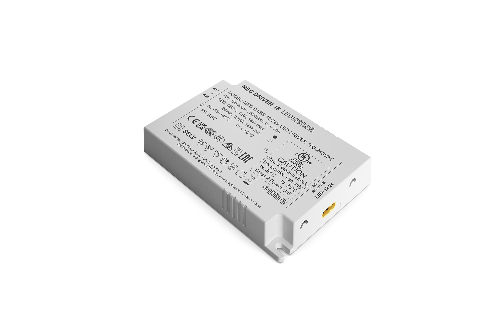 Startset Meccano LED trafo 12V - met Zigbee module en zwarte afstandsbediening - 18W