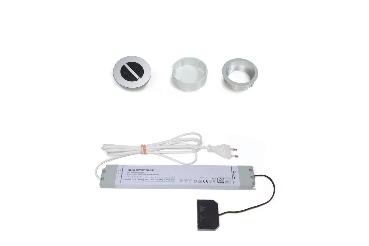 Startset LED trafo - Afstandsbediening 2-button - 24V - 15W