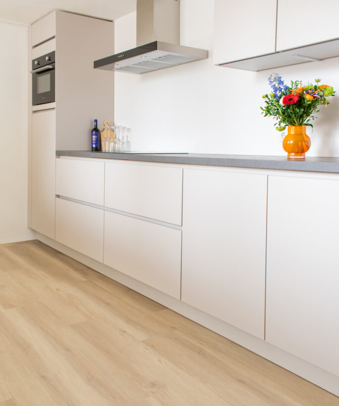 Keukenplinten - mat wit - 10cm hoog - 1 meter lang