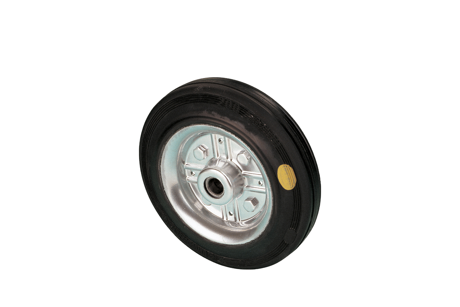 Losse transportwielen - elastische rubberband - stalen velg