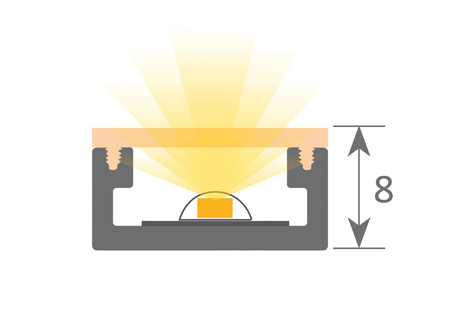LED profielverlichting op maat - Milaan - zwart - 2700-6500K - 100-500mm