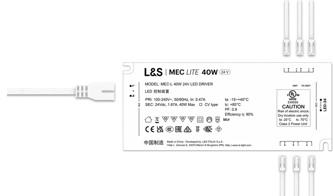 LED trafo Mec Lite - 24V - 40W