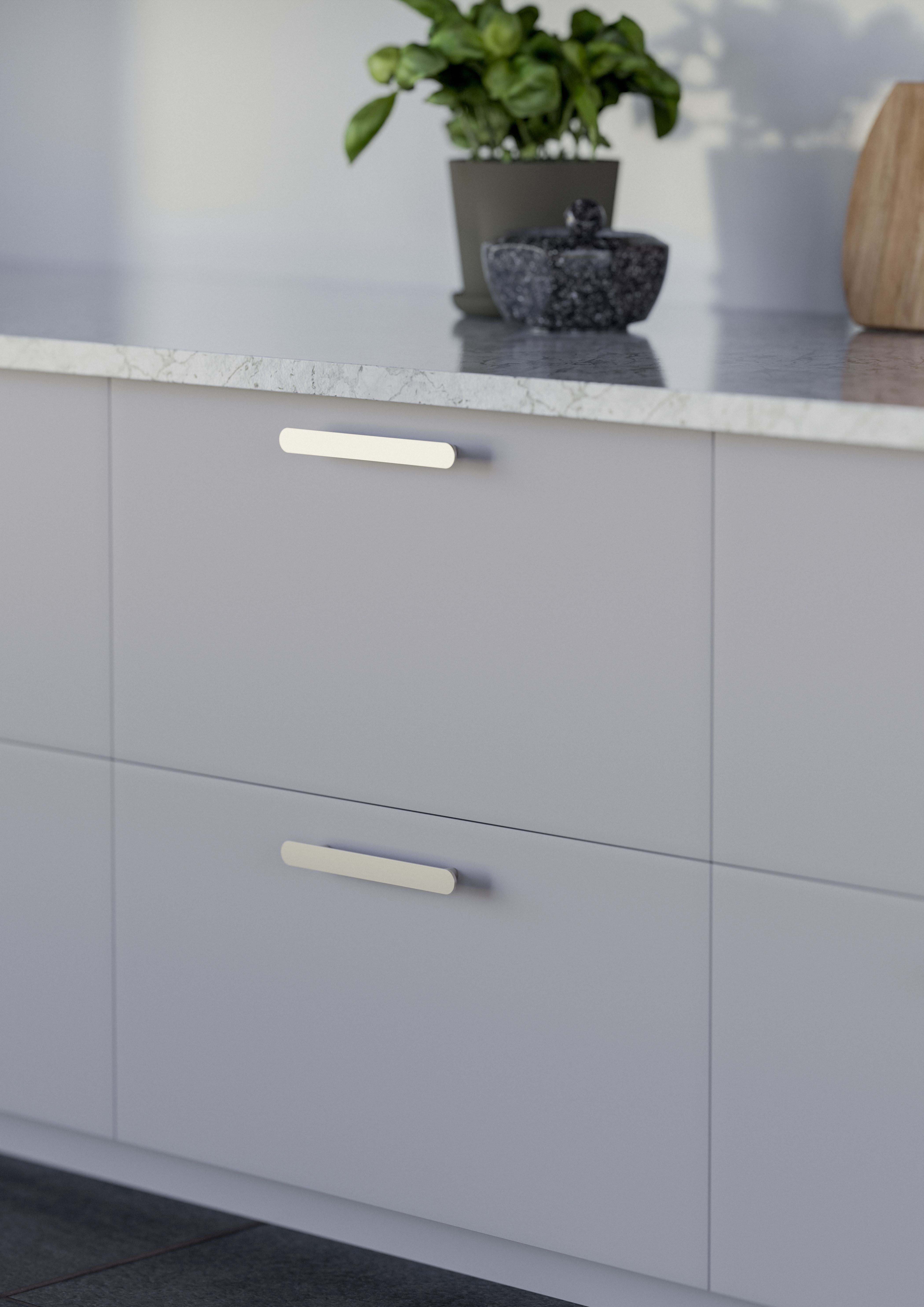 Metalen handgreep - Cesano - RVS