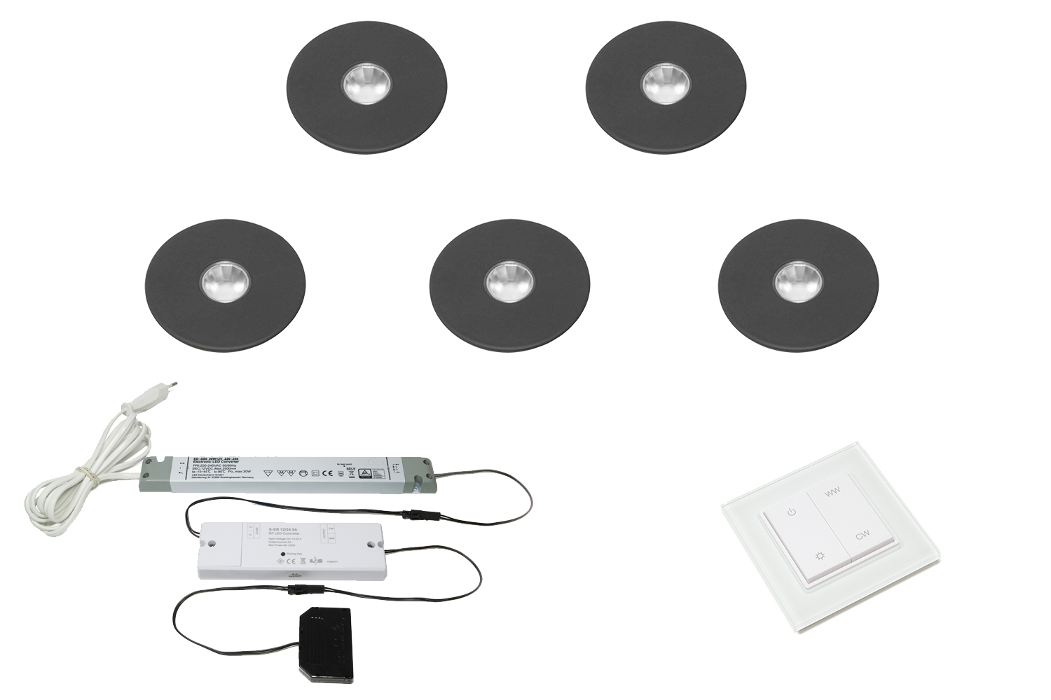 Complete LED spots - Superlight - mat zwart