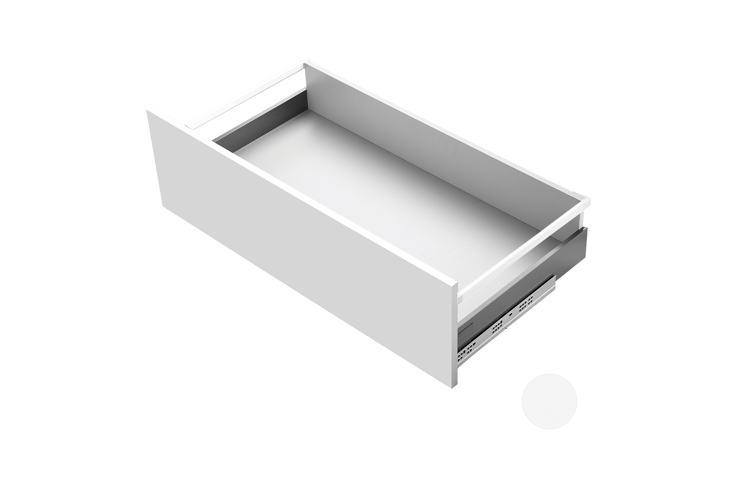 Slimbox - set voor opzetreling - d: 270mm - mat wit